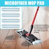 Pack of 4 Microfibre Mop Pads Replacement for H2Pro Floor