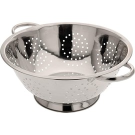 ABRUS Stainless Steel Colander with Wide Carrying Handle | Advance Sturdy Base | Dishwasher Safe (29 cm)