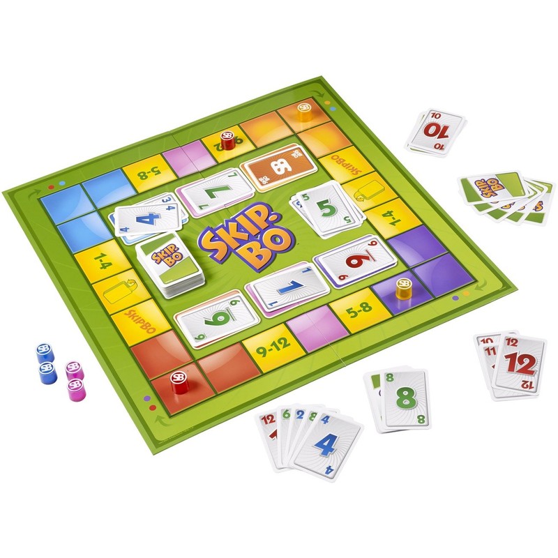 Mattel Y2319 - Skip-BO Brettspiel