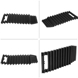 Keenso Car Traction Mat, Universal Car Tyre Non-Slip Mat ABS Car Traction Aid Traction Mat for Snow Mud 325 x 150 x 25 mm