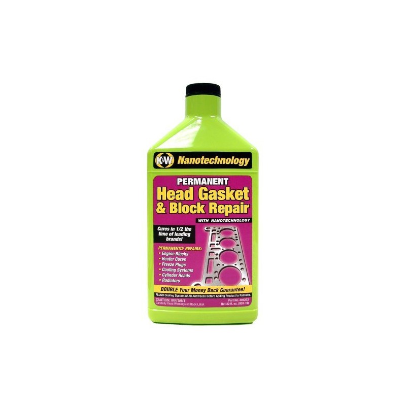 K&W 401232 Permanent Head Gasket & Block Repair with Nanotechnology