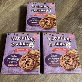ChocZero 3 Boxes Lactation Cookies Chocolate Chip Exp 06/2026 Supports Milk Supply