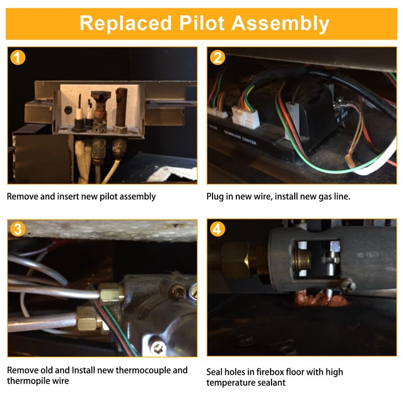Criditpid 10002265 Propane Gas (LP) Pilot Assembly Replacement Parts for