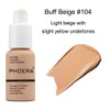 2Pack PHOERA Foundation Full Coverage Liquid Foundation Cream - Long-lasting