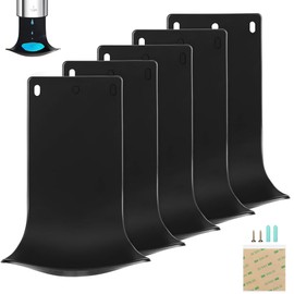 Dispensador de jabón, bandeja de goteo, soporte dispensador de jabón para montaje en pared, bandeja de goteo de detergente para lavandería, fácil de limpiar (blanco, 5 piezas)