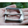 SENWA Stainless Steel Drawing Single Prong Horseshoe Belt Buckle 1.6"(40mm)