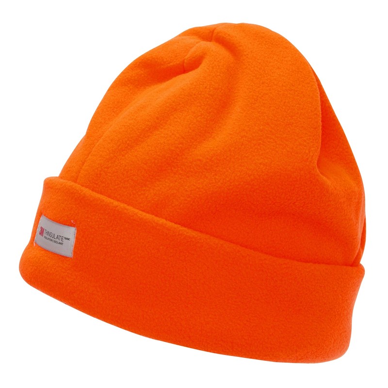Floso® Herren Hi Vis Thinsulate Thermo Fleece Wintermütze/Beanie (Einheitsgröße) (Neongelb)