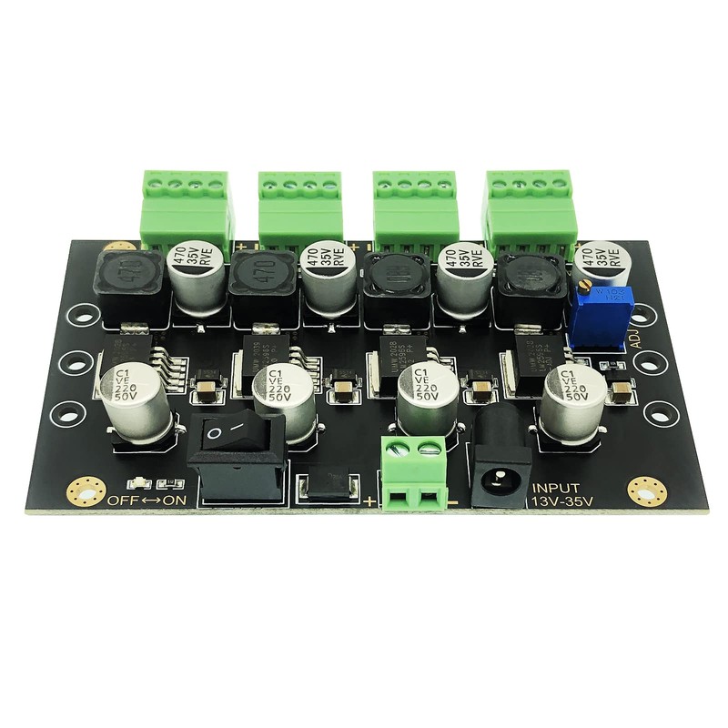 4 Channels LM2596 DC to DC Buck Converter Input 13-35V