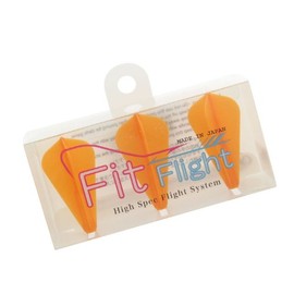 Cosmo Darts Fit Flight 3 Pack Super Kite Dart Flight (Orange)
