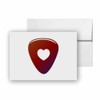 Guitar Pick Heart Music, quality blank cards CC-22582