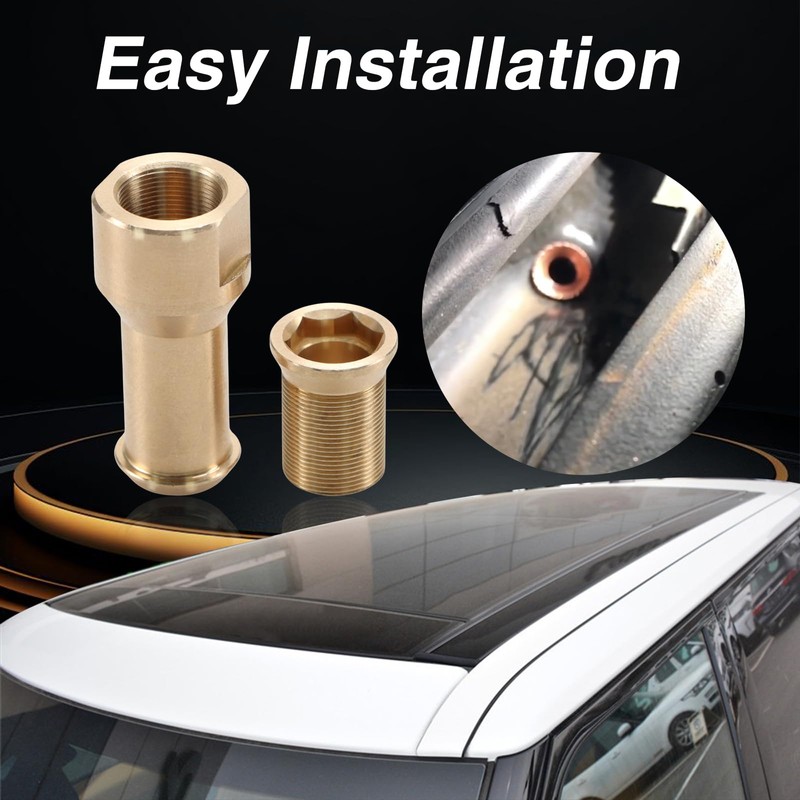 EVRBUL Upgraded Brass 2 Pcs Sunroof Water Drain Tube Hose