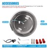 ECOELER 4 Pack 6 Inch Dimmable LED Disk Light Brushed