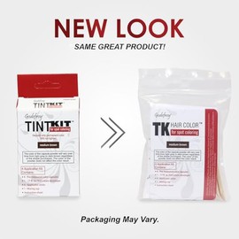 Kit de tinte Godefroy para cabello con cobertura total de canas, marrón medio, 4 Aplicaciones, retoque de raíces duradero para hombres y mujeres, cáps
