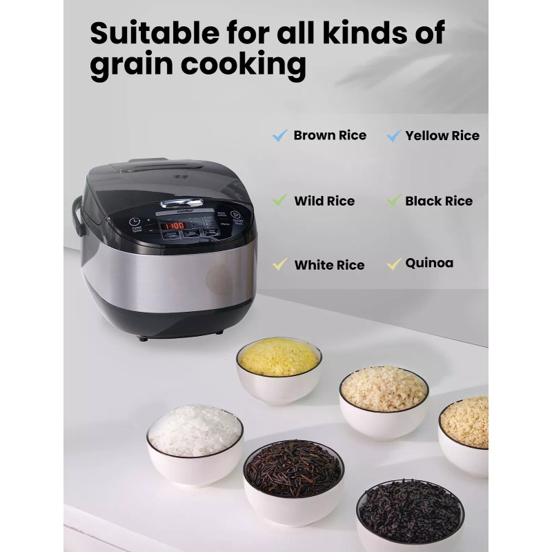 Comfeé COMFEE' Rice Cooker, Japanese Large Rice Cooker with Fuzzy