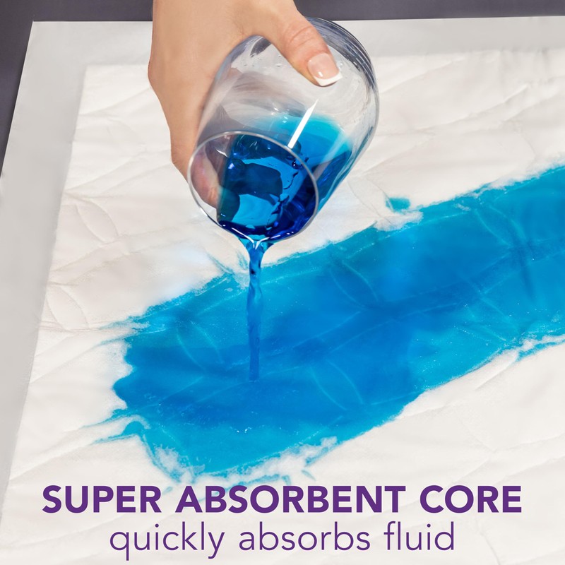 Depend Underpads XL, Disposable Incontinence Bed Pads for Adults, Slip