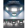 100W Security Lights Outdoor Motion Sensor,10000LM PIR Floodlight with Remote