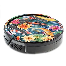 MightySkins Skin Compatible with Shark Ion Robot R85 Vacuum Minimum Coverage - Koi Pond | Protective, Durable, and Unique Vinyl wrap Cover | Easy to Apply, Remove, and Change Styles | Made in The USA