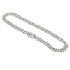 19.7in Necklace Rhombus Full Rhinestones Cool Double Layered Chain Necklace