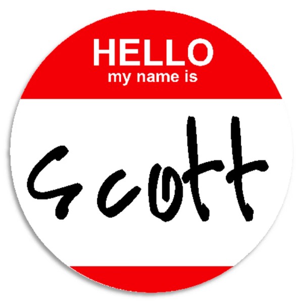 Kiwi Gifts Hello My Name Is Scott - 25 Pack