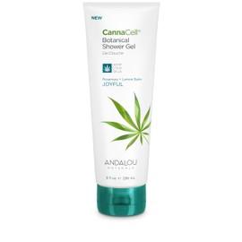 Andalou Naturals CannaCell Shower Gel, Joyful, 8 Ounces