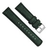 BARTON WATCH BANDS, 22mm Forest Green - Long - Alligator