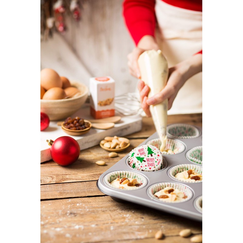 Decora Non-Stick Steel 12 Muffin Pan, Silver