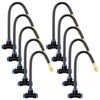 Zonon 10 Pcs Brass Misting Nozzles Tee with 8" Built