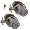 iulock Smart Door Knob with Keypad and Key,Keyless Entry Door