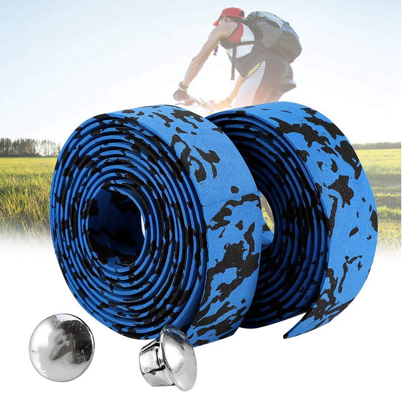 KIMISS Handlebar Tape Road Bike Camouflage Handlebar Wrap Rubber Foam
