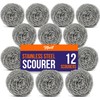 Topest Stainless Steel Scourer |12 Pack | Dish Washing Up