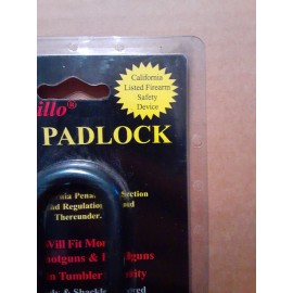 ARMADILLO Gun Padlock 6" Shackle Firearm Lock Rifles Handguns Shotguns NEW CA OK