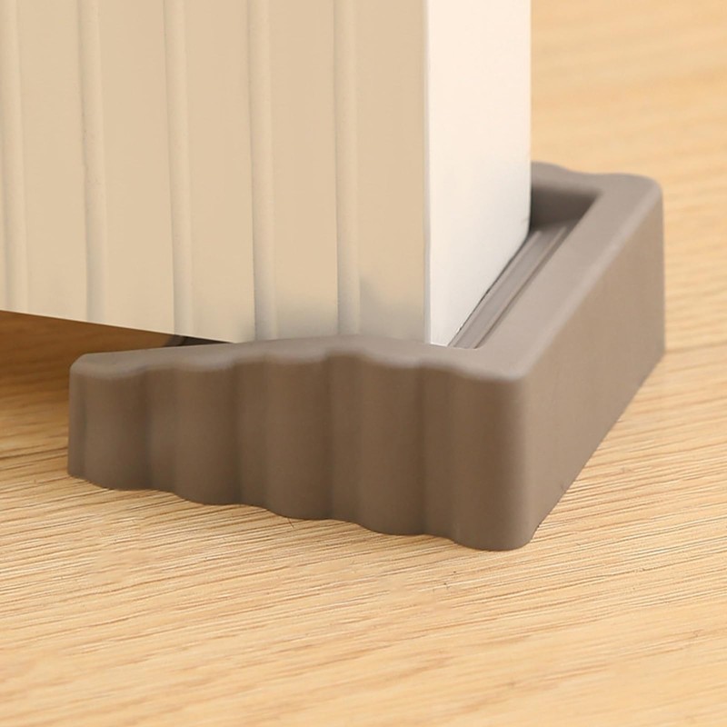 Rubber Door Stoppers Wedge,Bidirectional Door Stops,Small Size Cube Doorstop for