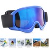 Children Ski Doublelayer Antifog Snow Antisnow Blindness Climbing Windproof Glasses(blue