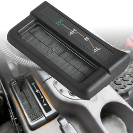 Cubierta del bisel de la palanca de cambios para la caja de transferencia, indicador de cambio de marchas, panel de moldura del selector, cubierta del tablero, compatible con Jeep Cherokee X
