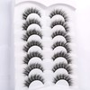 Pooplunch False Eyelashes Cat Eye Fluffy Lashes 8D Volume Thick