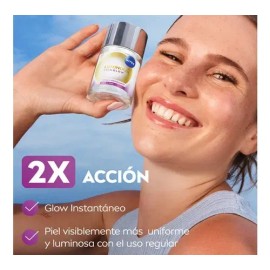 Nivea Luminous Efecto Glow Tonico 100ml + Serum Facial 30 Ml
