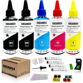 COCADEEX 500ml Ink Refill Kit Works with PG-285XL CL-286XL Ink Cartridges,Compatible with PIXMA TS7720 TS7722 TR7820 Printer