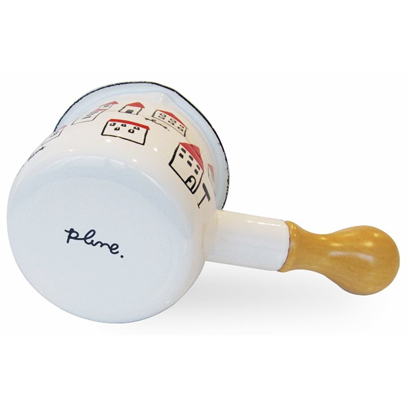 Akaiyaneno Plune Hollow Milk Pan, Size: Body: Approx. W 7.7