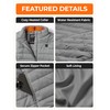ORORO Women's Lightweight Heated Vest with Battery (Charger Not Included)
