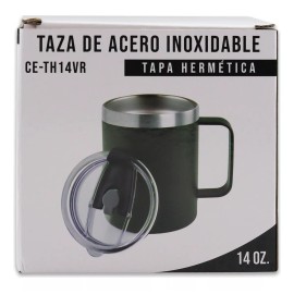 Control Expert Termo 14oz De Acero Inoxidable Térmico Taza Para Café 414ml Color Verde
