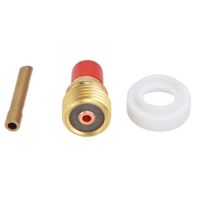 7Pcs TIG Gas Lens Kit Ceramic Cup Electrode Holder Connector