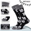 Effeet 18th Birthday Gifts Mens Socks Calf-length Cotton Size 9-11,