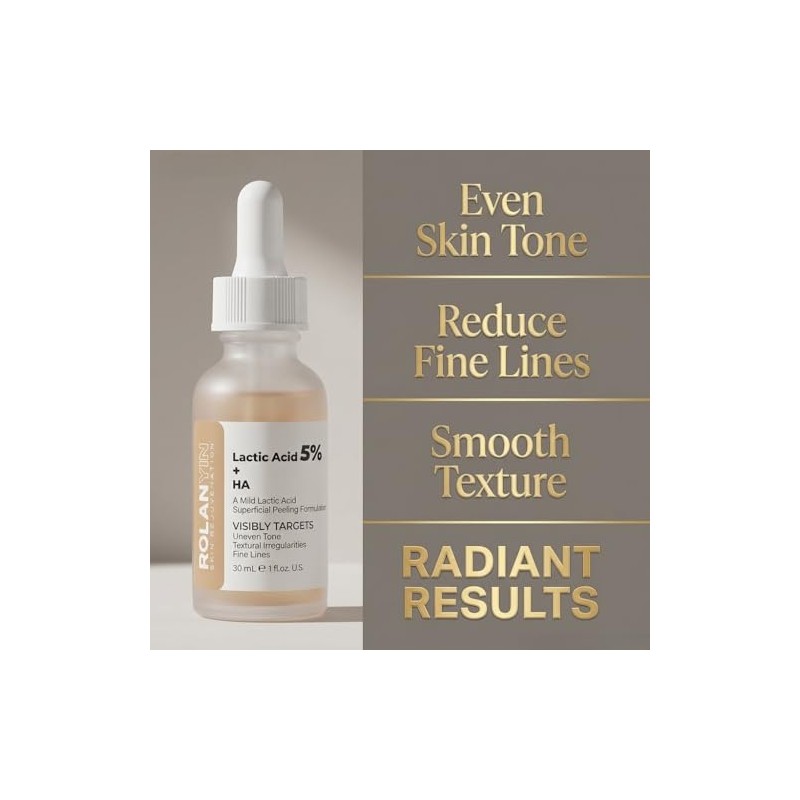 ROLANYIN Lactic Acid 5% + HA Exfoliator Serum