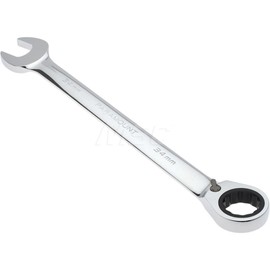 Paramount Reversible Ratcheting Metric Combination Wrench: 34mm Open & Box Ends