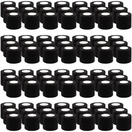 BQTQ 84 Rolls Black Self Adhesive Bandage Wrap 2 Inch x 5 Yards Self Adherent Wrap Tape Breathable Athletic Wrap Stretch Bandage Self Sticking Bandge Wrap for Athletic, Sports, Wrist, Ankle