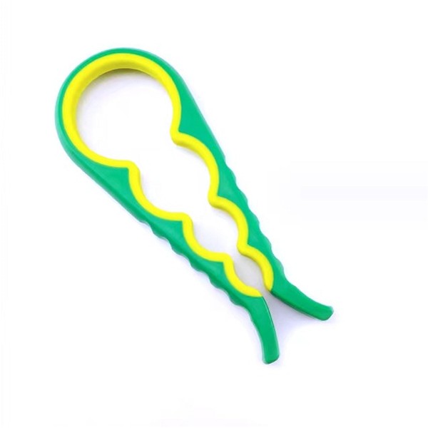 4-in-1 Jar Lid Opener, Ergonomic Multi-Size Bottle Opener Tool, Non-Slip