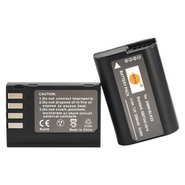 DSTE 2PCS DMW-BLK22 High Capacity Li-ion Battery Compatible with Panasonic Lumix DC-G9 II DC-S5 DC-S5 II DC-S5 IIX GH5 II GH6 S5II S5IIX S5M2 S5M2X GH5M2 Camera