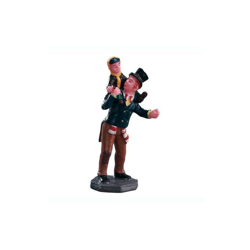 Lemax - Caddington Village - Figurine: Bob Cratchit and Tiny