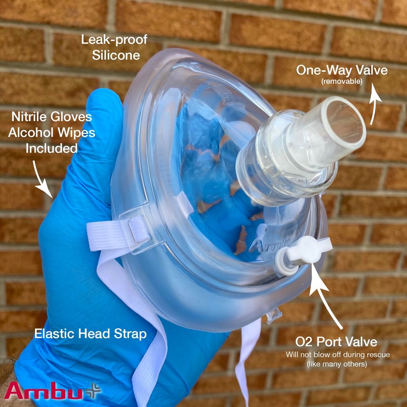 Kemp USA Ambu Medical Supplies & Equipment CPR Mask Kit