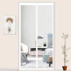 Mosquito Goodbye Magnetic Door Screen Curtain 120x210cm 9ea